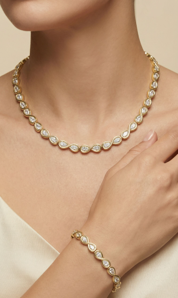 Pearfinity Diamond Necklace 13 CTW