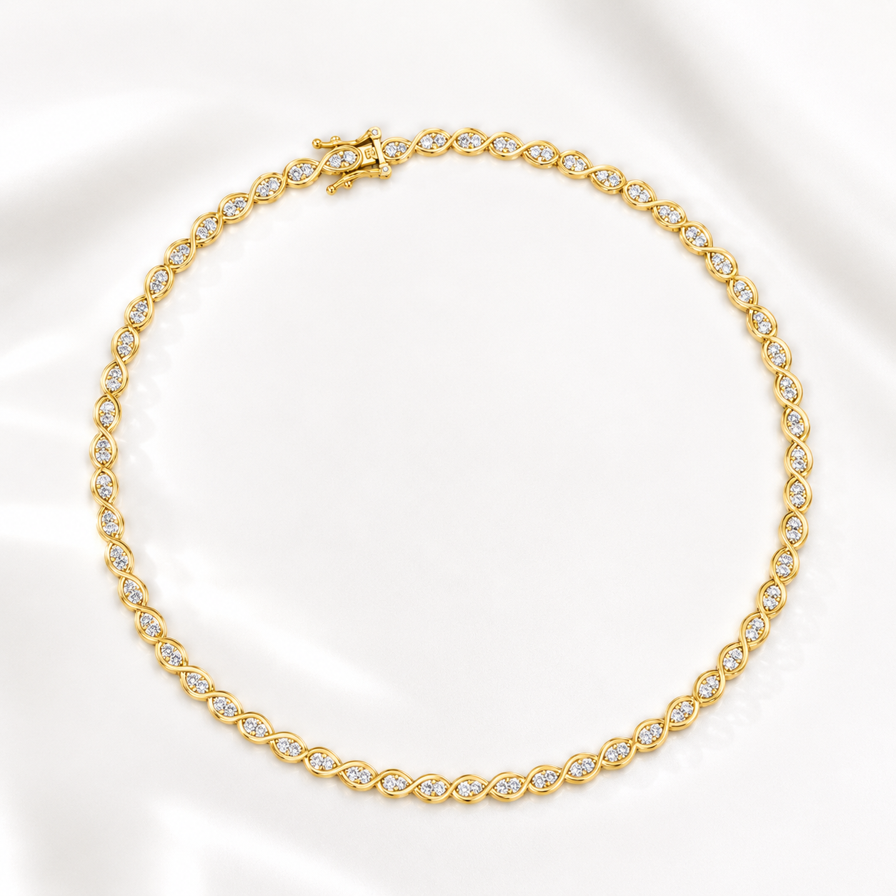 Pearfinity Tennis Necklace - Diamond 13 CTW