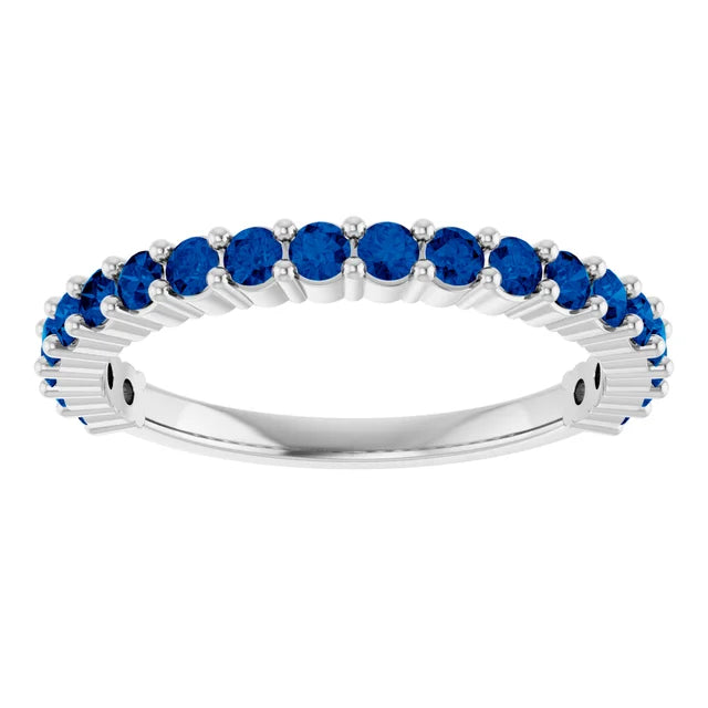14K Gold Sapphire 20-Year Anniversary Band