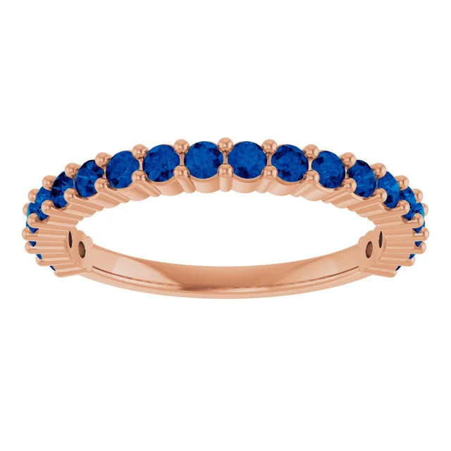 14K Gold Sapphire 20-Year Anniversary Band