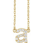 1/8 CTW Natural Diamond Lowercase Initial Necklace