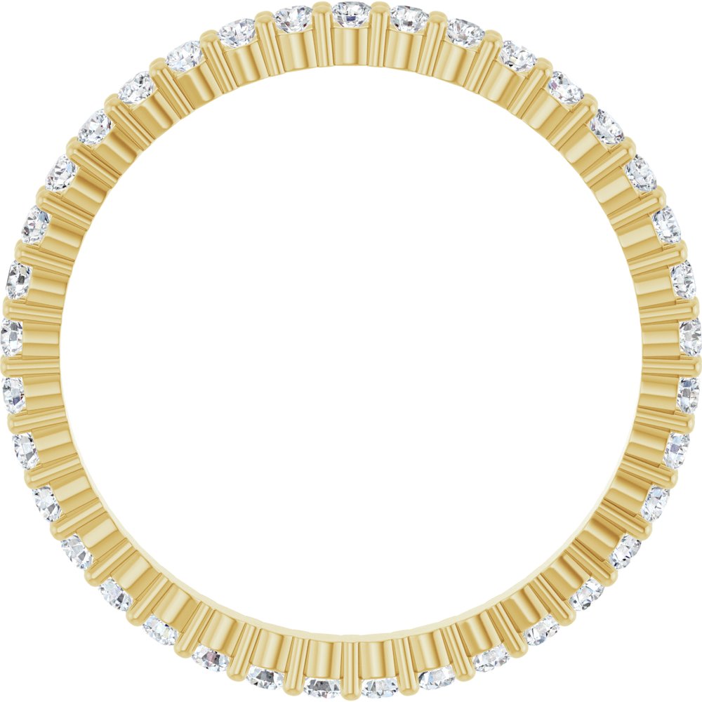 1/2 CTW Diamond Eternity Band - 14K Yellow Gold