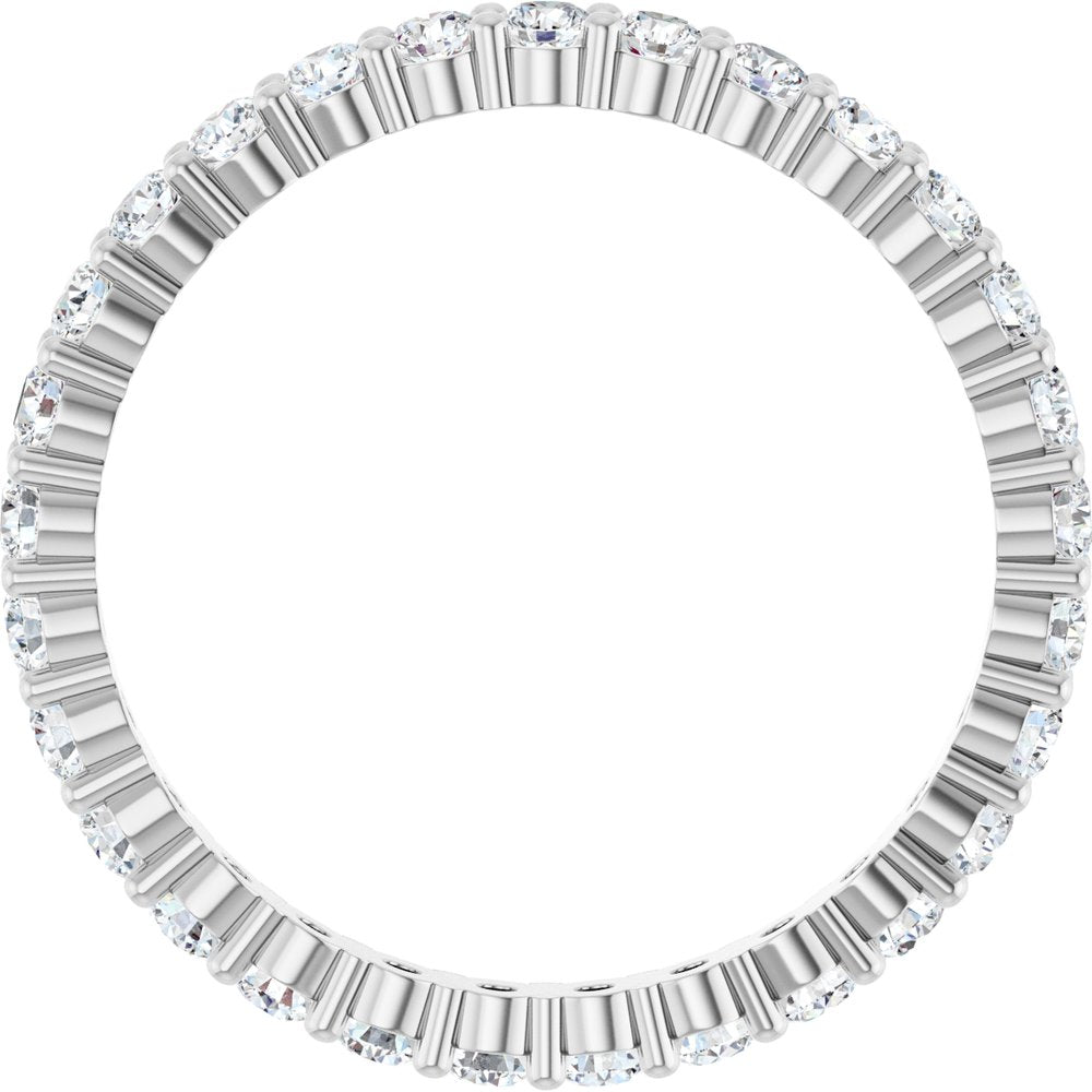 1 CTW Diamond Eternity Band - 14K White Gold