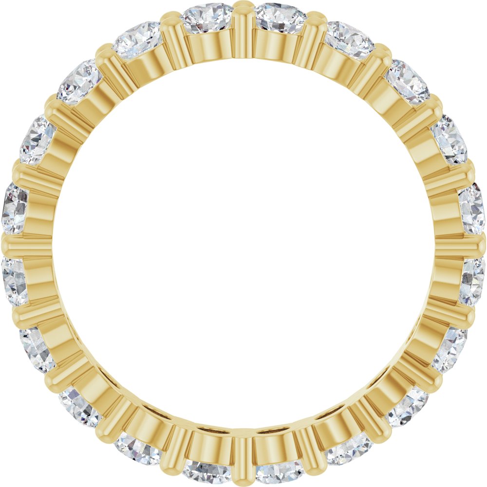 2 CTW Diamond Eternity Band - 14K Yellow Gold