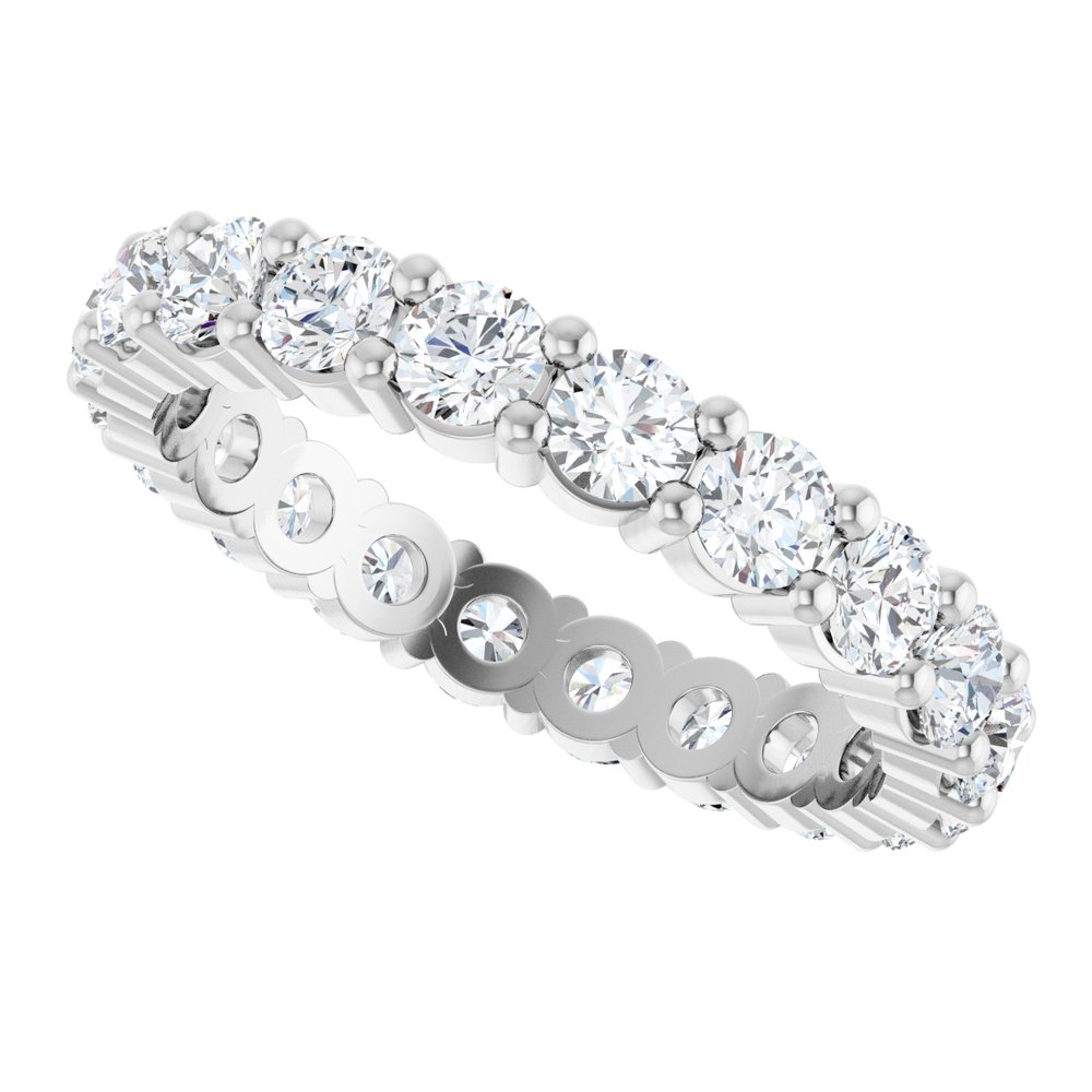 2 CTW Diamond Eternity Band - 14K White Gold