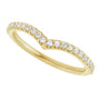 3/8 CTW Diamond Contour Band - 14K Yellow Gold