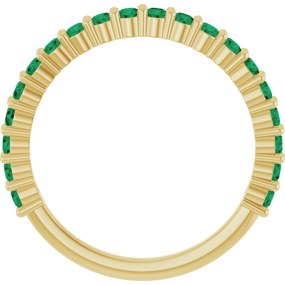 14K Gold Emerald 20-Year Anniversary Band
