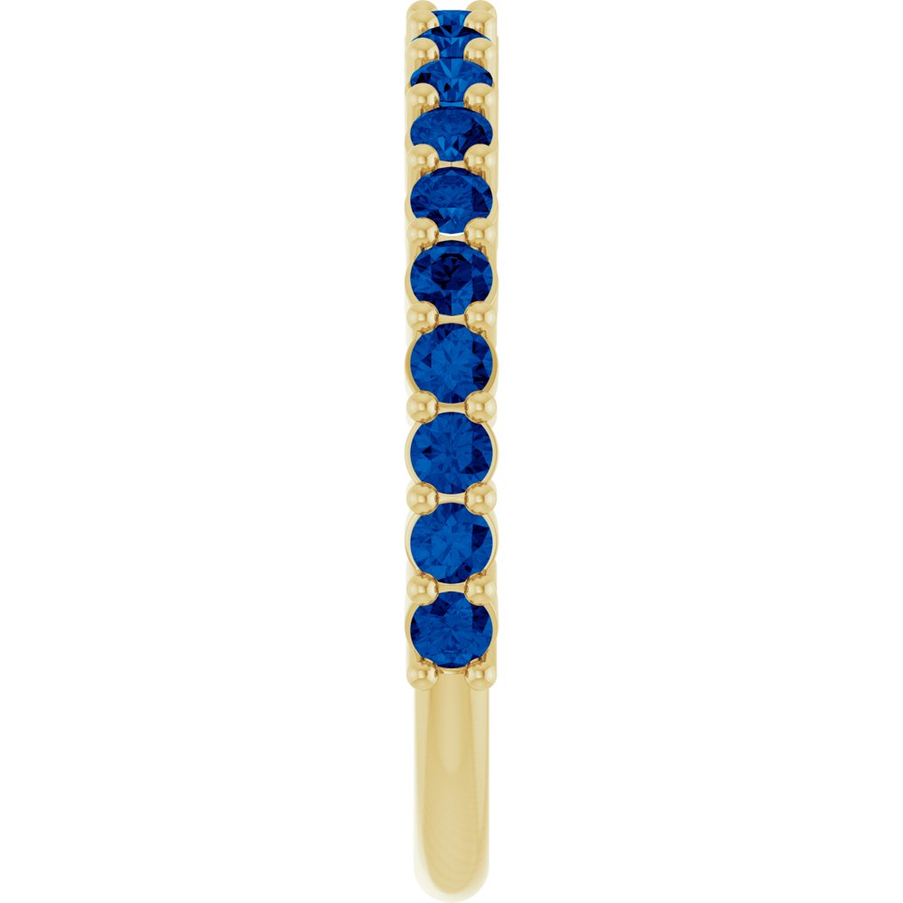 14K Gold Sapphire 20-Year Anniversary Band