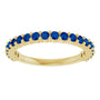 14K Gold Sapphire 20-Year Anniversary Band