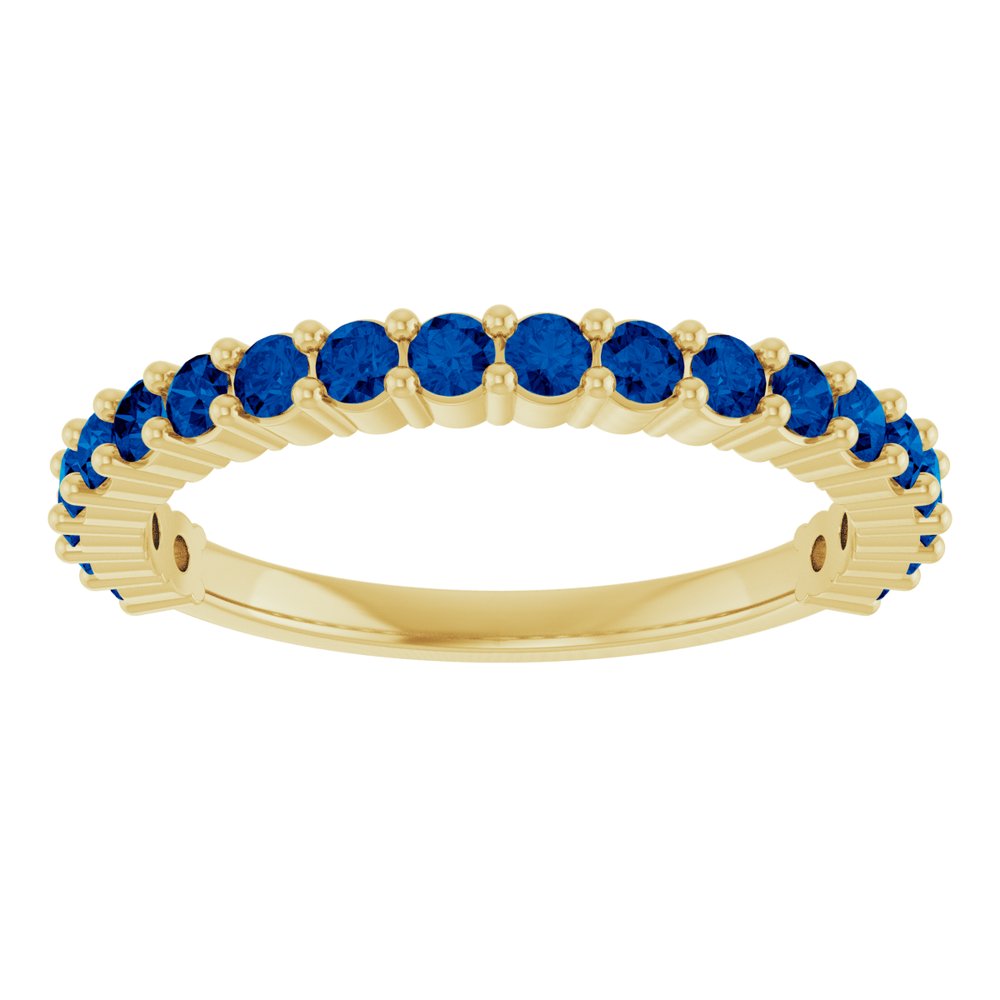 14K Gold Sapphire 20-Year Anniversary Band