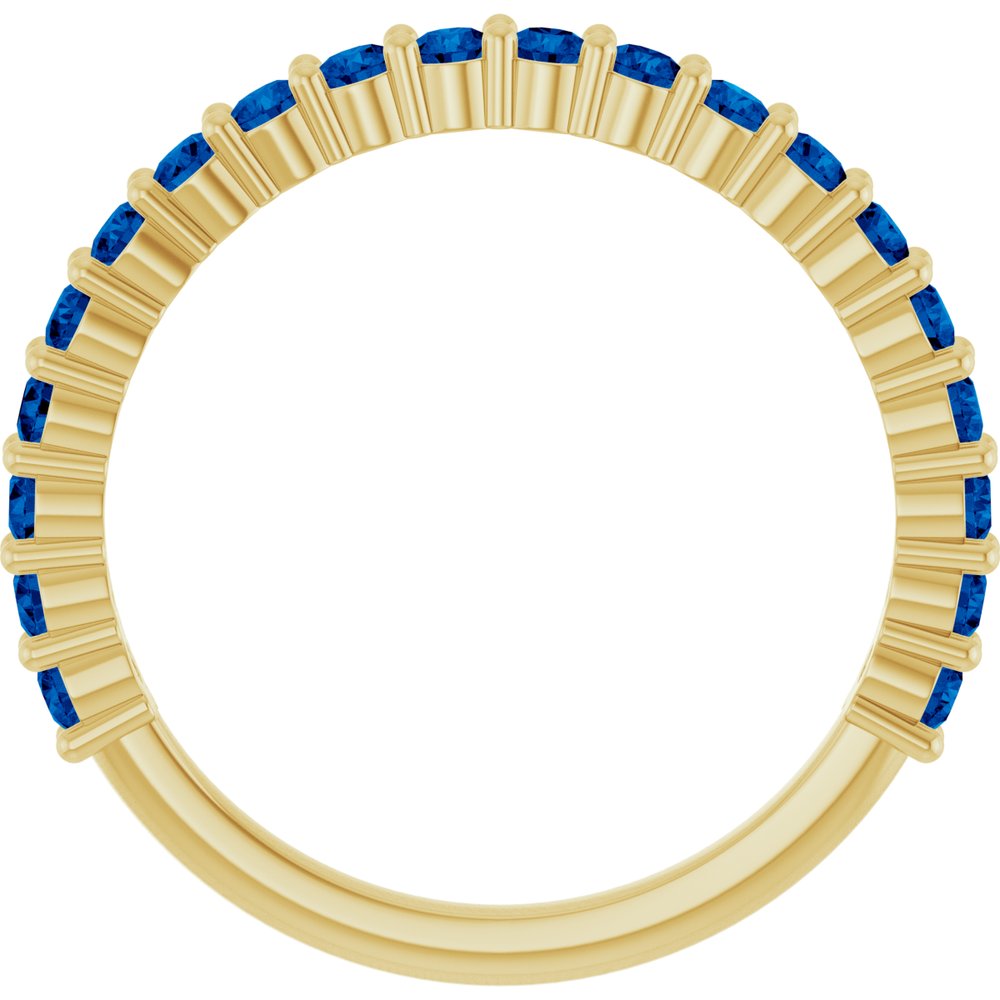 14K Gold Sapphire 20-Year Anniversary Band