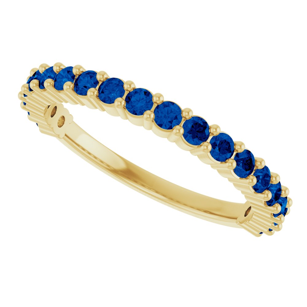 14K Gold Sapphire 20-Year Anniversary Band