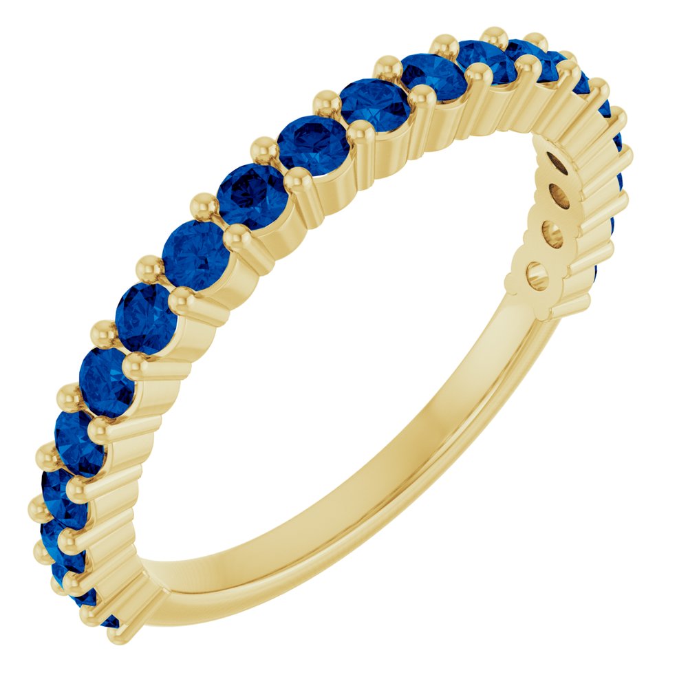 14K Gold Sapphire 20-Year Anniversary Band