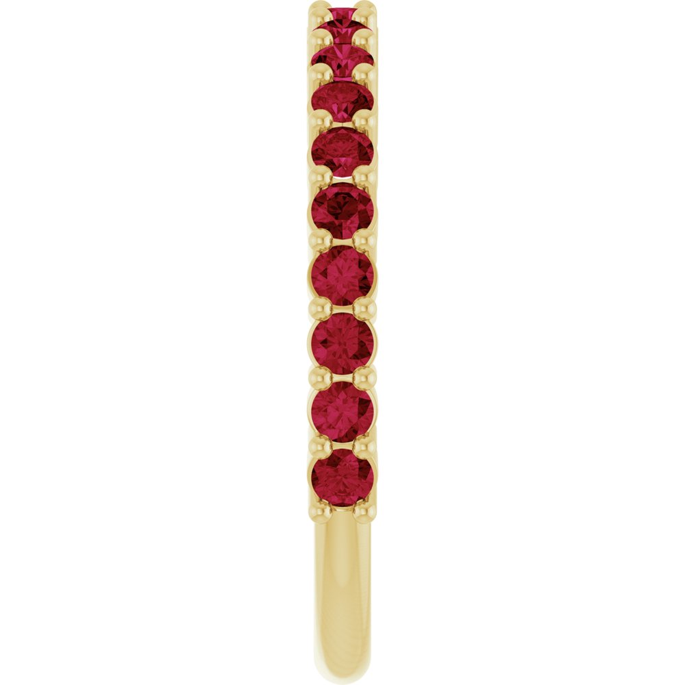 14K Gold Ruby 20-Year Anniversary Band