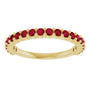 14K Gold Ruby 20-Year Anniversary Band