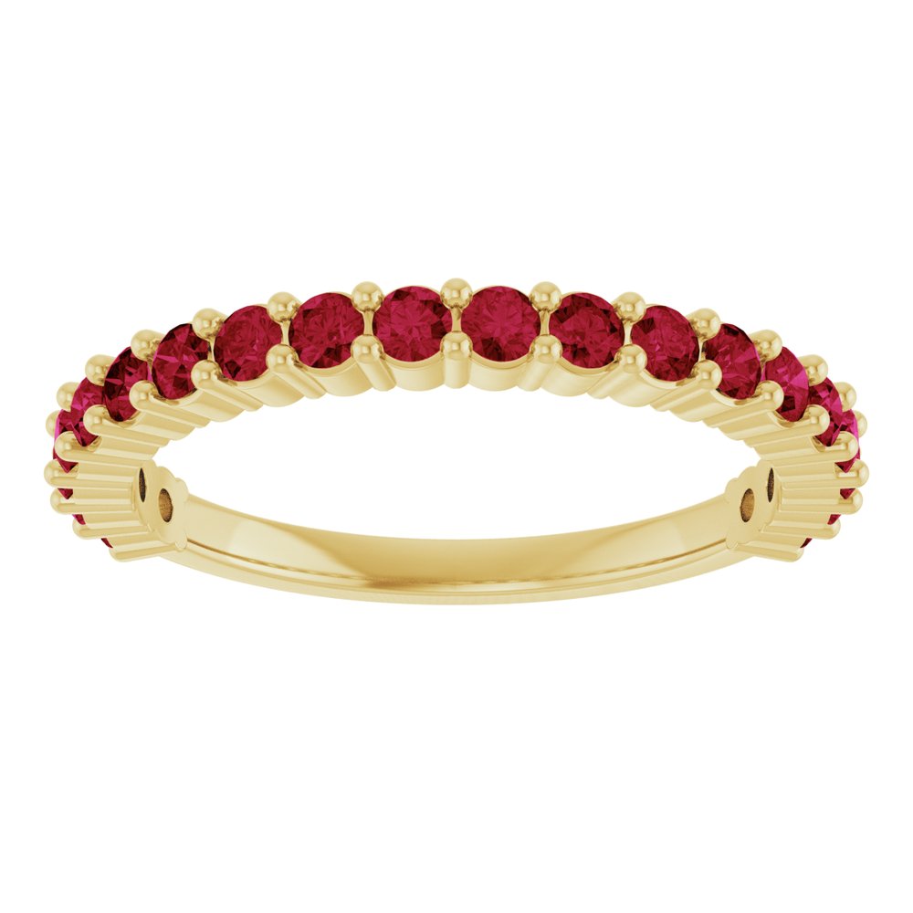 14K Gold Ruby 20-Year Anniversary Band