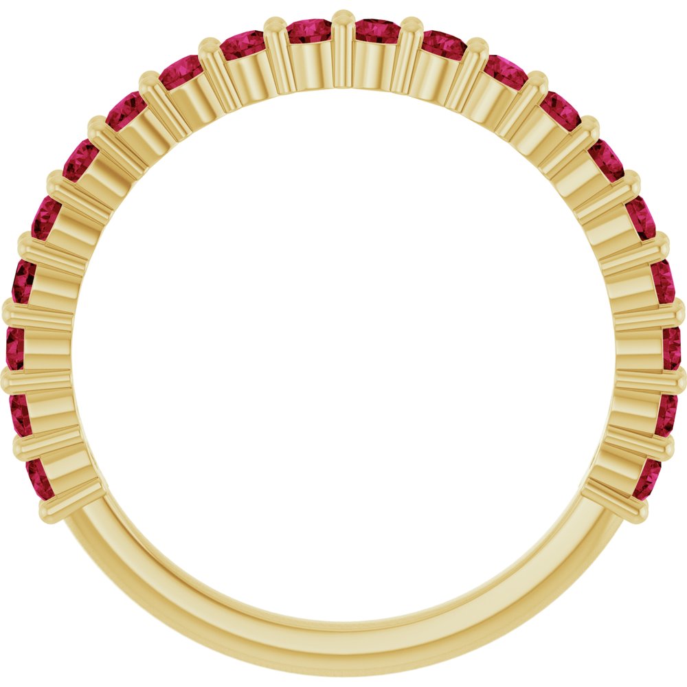 14K Gold Ruby 20-Year Anniversary Band