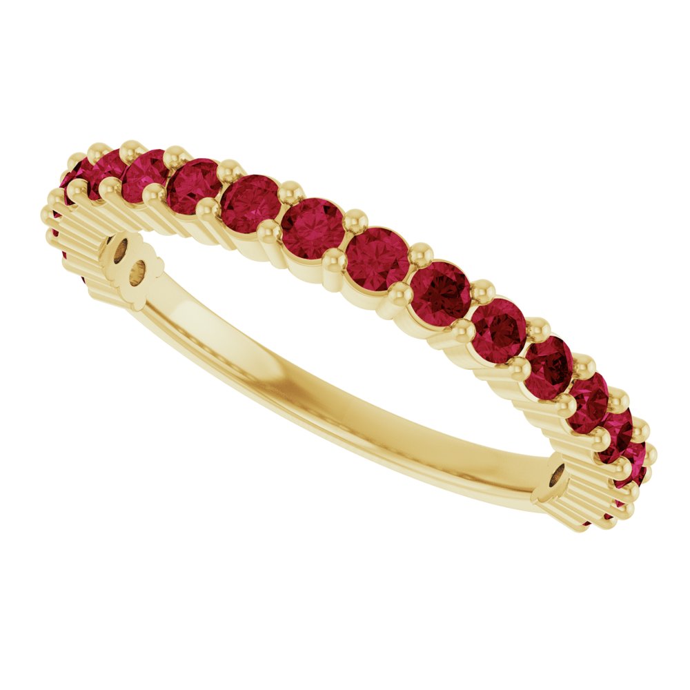 14K Gold Ruby 20-Year Anniversary Band