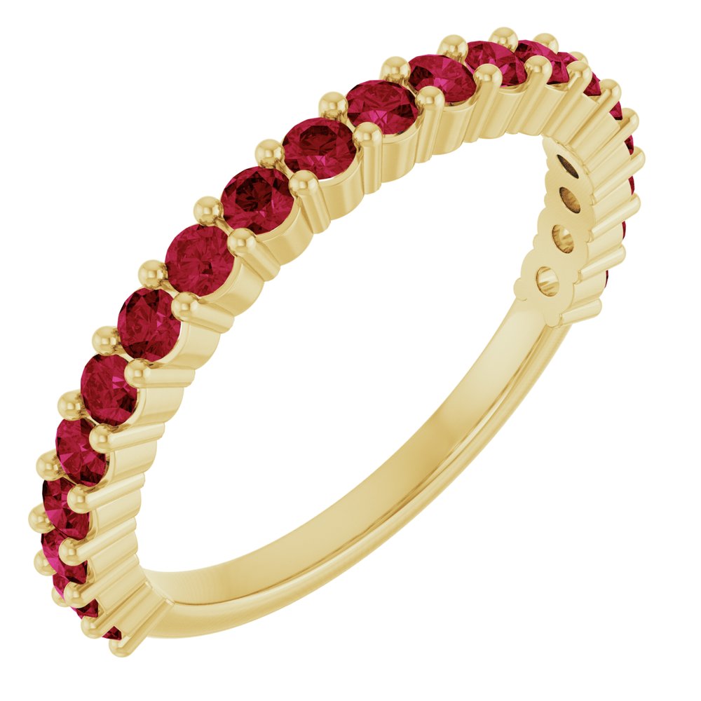 14K Gold Ruby 20-Year Anniversary Band