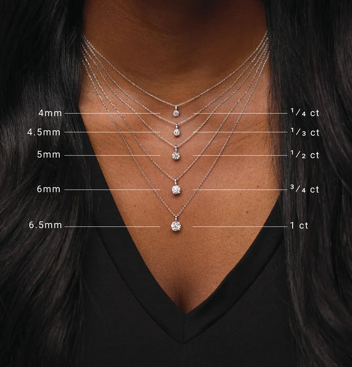 1/4 Carat Natural Diamond Solitaire Pendant