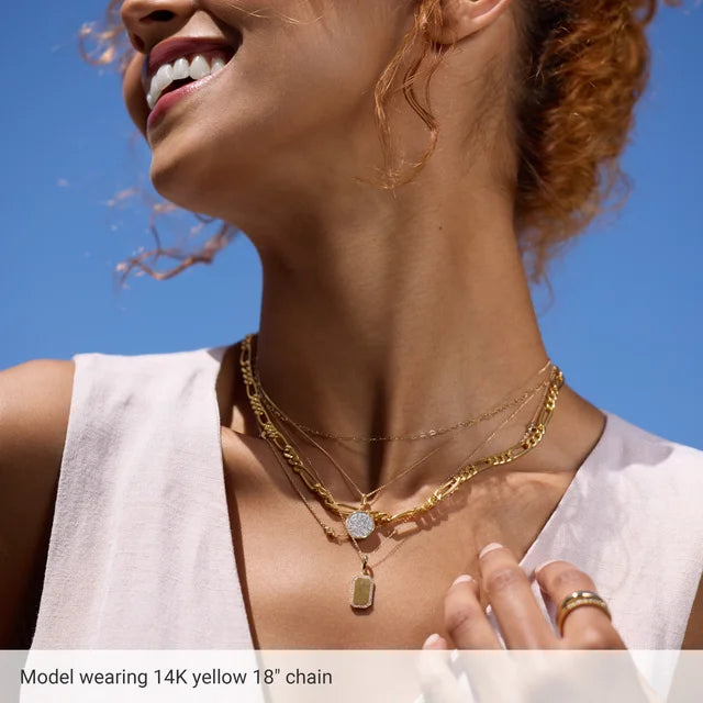 14K Gold 1 mm Rope Chain