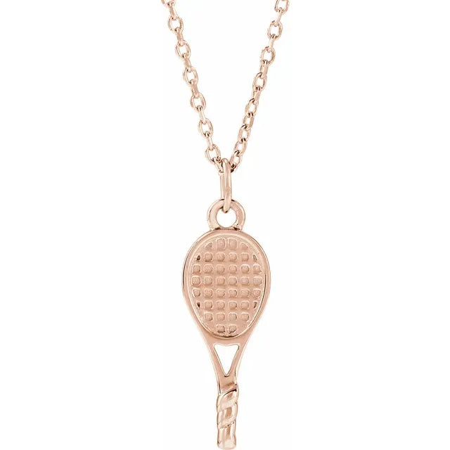 Tennis Racket Necklace