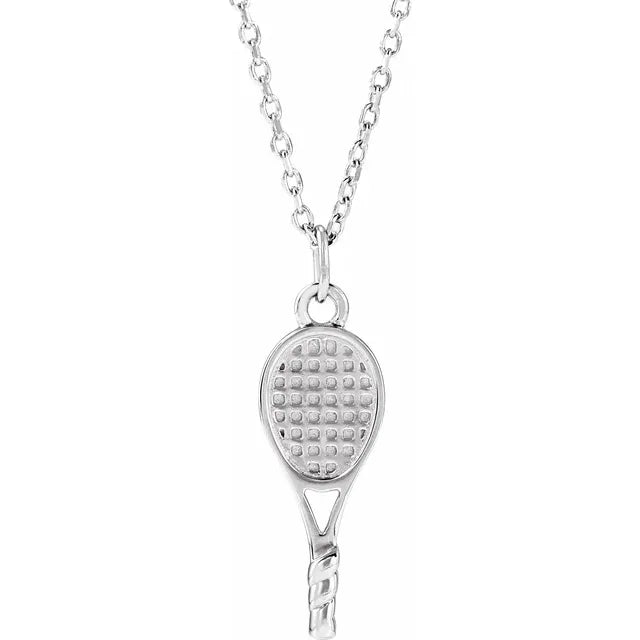 Tennis Racket Necklace