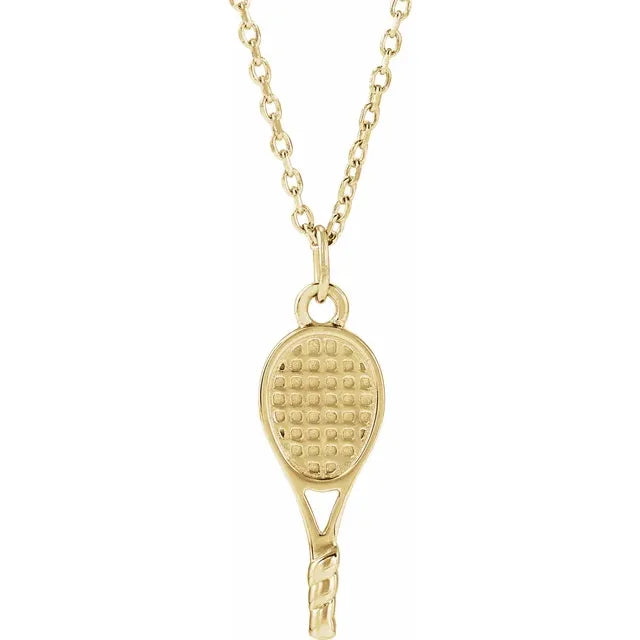 Tennis Racket Necklace