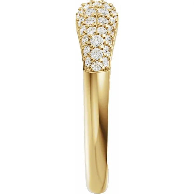1/3 CTW Diamond Open Band - 14K Yellow Gold