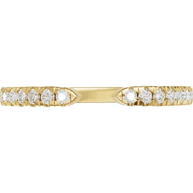 1/6 CTW Diamond Open Band - 14K Yellow Gold