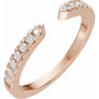 1/6 CTW Diamond Open Band - 14K Rose Gold