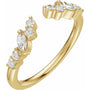 1/4 CTW Diamond Open Band - 14K Yellow Gold