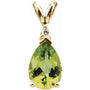 Peridot Pear Pendant