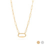 Paperclip Charm Lock Necklace