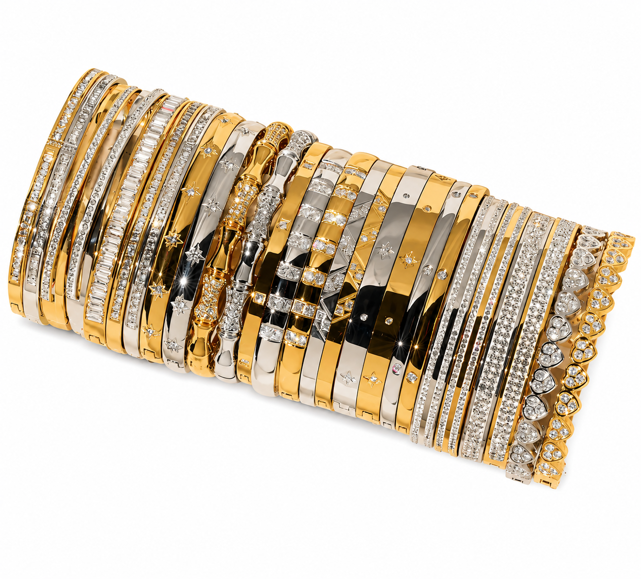 Stackable Bangles 18K PVD Gold