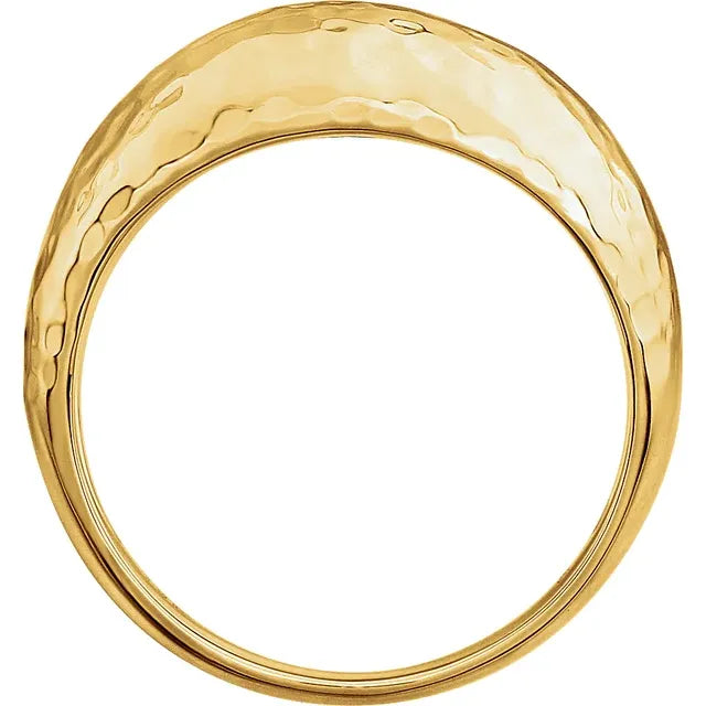 Hammered Dome Ring
