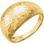 Hammered Dome Ring