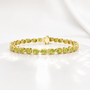 Pearfinity Peridot Tennis Bracelet