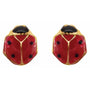 14K Gold Youth Ladybug Earrings