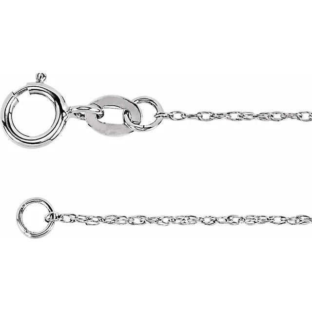 14K Gold 1 mm Rope Chain