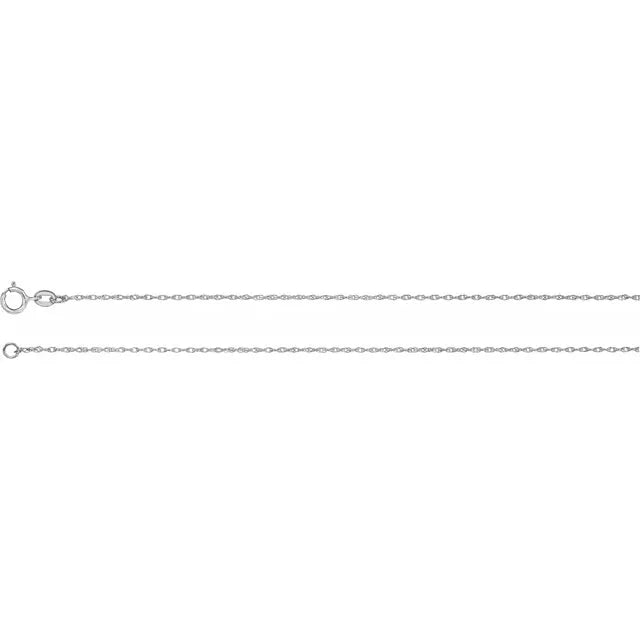 14K Gold 1 mm Rope Chain