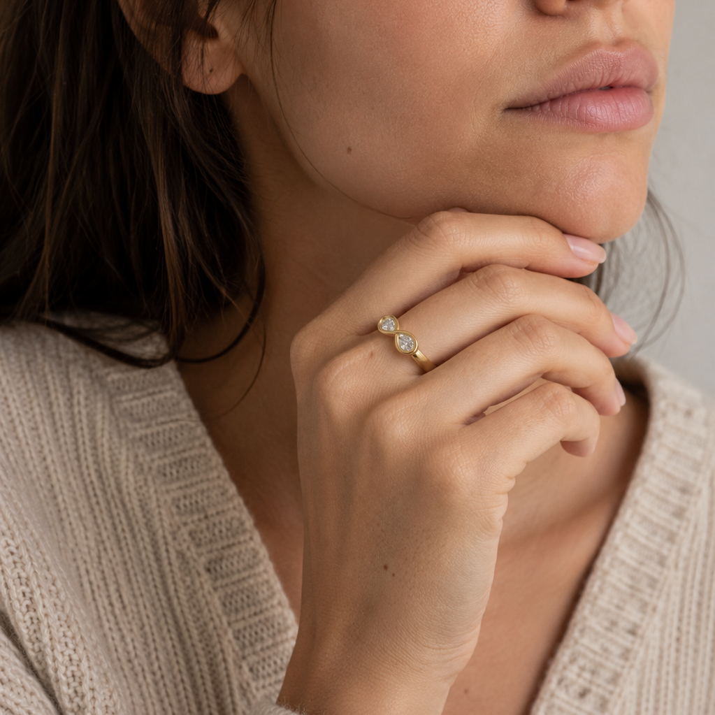 Pearfinity Ring - Diamond