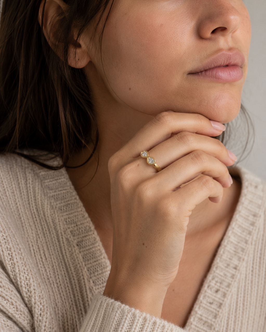 Pearfinity Ring - Diamond