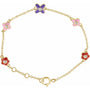 Natural Diamond Youth Flower Bracelet
