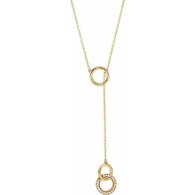 1/10 CTW Natural Diamond Circle Necklace