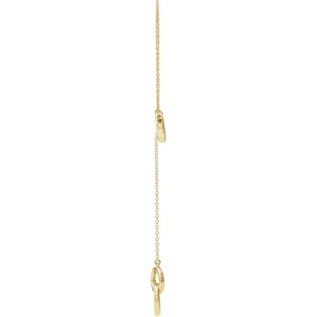 1/10 CTW Natural Diamond Circle Necklace