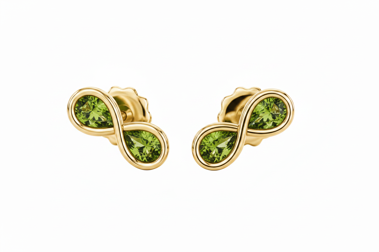 Peridot Studs