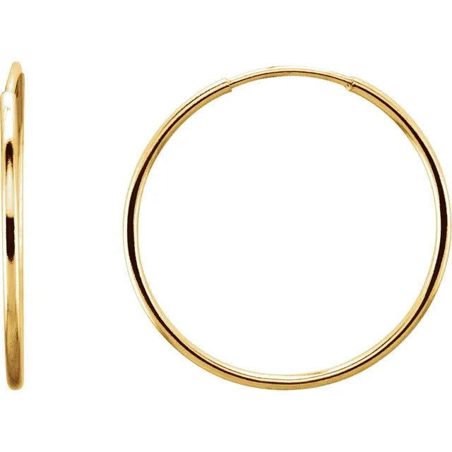 14K Gold Hoop Earrings