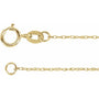 14K Gold 1 mm Rope Chain