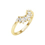 1/5 CTW Diamond Contour Band - 14K Yellow Gold